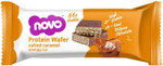 Novo Nutrition | Protein Wafer Bar | Pack of 12 x 40g | Salted Caramel Flavour | Healthy Crispy Wafer Snack with High Protein and Real Belgian White Chocolate | Suitable for Vegetarians Novo Nutrition | Protein Wafer Bar | Pack of 12 x 40g | Salted Caramel Flavour | Healthy Crispy Wafer Snack with High Protein and Real Belgian White Chocolate | Suitable for Vegetarians