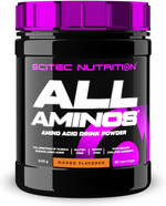 Scitec Nutrition All Aminos Essential Amino Acids with Magnesium Gluten-Free, Sugar-Free Ideal for Workouts and Recovery, 340 g, Mango Scitec Nutrition All Aminos Essential Amino Acids with Magnesium Gluten-Free, Sugar-Free Ideal for Workouts and Recovery, 340 g, Mango