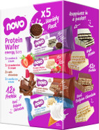 Novo Nutrition | Protein Wafer Bar | Pack of 12 x 40g | Cookies & Cream Flavour | Healthy Crispy Wafer Snack with High Protein and Real Belgian White Chocolate | Suitable for Vegetarians Novo Nutrition | Protein Wafer Bar | Pack of 12 x 40g | Cookies & Cream Flavour | Healthy Crispy Wafer Snack with High Protein and Real Belgian White Chocolate | Suitable for Vegetarians