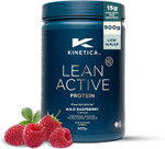 Kinetica Sports Lean Active Protein Powder - Wild Raspberry Flavour | 16g Protein/Serve, 36 Servings/900g Pack | High in Fibre & Protein with Green Tea Extract | Low in Fat & Sugar | Easy Mixability Kinetica Sports Lean Active Protein Powder - Wild Raspberry Flavour | 16g Protein/Serve, 36 Servings/900g Pack | High in Fibre & Protein with Green Tea Extract | Low in Fat & Sugar | Easy Mixability