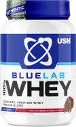 USN Blue Lab Whey Protein Powder, Chocolate Blueberry Gateau Flavour - 908g (28 Servings), Premium Whey Isolate Protein Dietary Supplement, Post Workout Lean Muscle Growth BCAA Amino Acids Powder USN Blue Lab Whey Protein Powder, Chocolate Blueberry Gateau Flavour - 908g (28 Servings), Premium Whey Isolate Protein Dietary Supplement, Post Workout Lean Muscle Growth BCAA Amino Acids Powder