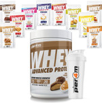 Per4m Advanced Whey Protein Powder | 30 Serving Low Sugar Protein Shake with Amino Acids | Perfect for Your Gym Bag and Travel | Shaker & 5 Mixed Selection Sachets (900g, Strawberry Creme) Per4m Advanced Whey Protein Powder | 30 Serving Low Sugar Protein Shake with Amino Acids | Perfect for Your Gym Bag and Travel | Shaker & 5 Mixed Selection Sachets (900g, Strawberry Creme)