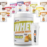 Per4m Advanced Whey Protein Powder | 30 Serving Low Sugar Protein Shake with Amino Acids | Perfect for Your Gym Bag and Travel | Shaker & 5 Mixed Selection Sachets (900g, Coconut Creme) Per4m Advanced Whey Protein Powder | 30 Serving Low Sugar Protein Shake with Amino Acids | Perfect for Your Gym Bag and Travel | Shaker & 5 Mixed Selection Sachets (900g, Coconut Creme)