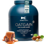 Kinetica Sports OatGain Weight Gainer - Chocolate Caramel Flavour | 620 Cal, 47g Protein & 78g Carbs/Serve, 15 Serving/2.4Kg | Optimum Grass Fed Protein Supplement | High Calorie & Easy Mixability Kinetica Sports OatGain Weight Gainer - Chocolate Caramel Flavour | 620 Cal, 47g Protein & 78g Carbs/Serve, 15 Serving/2.4Kg | Optimum Grass Fed Protein Supplement | High Calorie & Easy Mixability