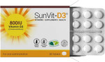SunVit-D3 Vitamin D 800IU Tablets - Cholecalciferol Vitamin D Tablets Support The Maintenance of Bone, Teeth, Muscle & Immune System | Made in UK & GMP Approved - D3 Vitamins 28 Convenient Tablets SunVit-D3 Vitamin D 800IU Tablets - Cholecalciferol Vitamin D Tablets Support The Maintenance of Bone, Teeth, Muscle & Immune System | Made in UK & GMP Approved - D3 Vitamins 28 Convenient Tablets