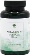 Vitamin C Complex | 500mg Vitamin C per Capsule | 120 Vegan Capsules | with Rose Hip and Acerola | G&G Vitamins