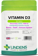 Lindens Vitamin D3 1100IU - 360 Tablets - Immune System, Bones, Teeth, UK Manufacturer Immune Support | (4 Months Supply) | Suitable for Vegetarians | Letterbox Friendly Lindens Vitamin D3 1100IU - 360 Tablets - Immune System, Bones, Teeth, UK Manufacturer Immune Support | (4 Months Supply) | Suitable for Vegetarians | Letterbox Friendly