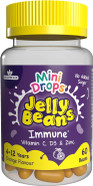 Mini Drops Jelly Beans Immune Support - Vitamin C, D3 & Zinc to Support Immunity and Immune System - Orange, No Added Sugar, Gluten Free - 60 Beans for Children Ages 4-12 by Natures Aid Mini Drops Jelly Beans Immune Support - Vitamin C, D3 & Zinc to Support Immunity and Immune System - Orange, No Added Sugar, Gluten Free - 60 Beans for Children Ages 4-12 by Natures Aid