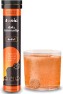 Tonic Health Daily Immunity Tablets - 4-in-1 Effervescent Multivitamins, Minerals & Phytonutrients - Vitamin D, Vitamin C and Zinc - Vegan, No Sugar- Max Strength Tablets, Raspberry & Lemon, 20 Count Tonic Health Daily Immunity Tablets - 4-in-1 Effervescent Multivitamins, Minerals & Phytonutrients - Vitamin D, Vitamin C and Zinc - Vegan, No Sugar- Max Strength Tablets, Raspberry & Lemon, 20 Count