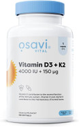 Osavi Vitamin D3 + K2, 4000 IU + 150 µg  120 Softgels | Supports Bone, Teeth & Immune Health | HighPotency Formula with Quali®D & K2VITAL® | MCT Oil for Optimal Absorption