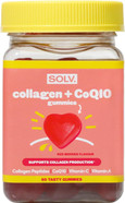 SOLV Collagen Peptides & CoQ10 Gummies Biotin, Vitamins A & C Supports Collagen Production for Hair, Skin & Nails Beauty Supplement for Women & Men 56 Chewable Red Berries Flavour Gummies (56) SOLV Collagen Peptides & CoQ10 Gummies Biotin, Vitamins A & C Supports Collagen Production for Hair, Skin & Nails Beauty Supplement for Women & Men 56 Chewable Red Berries Flavour Gummies (56)