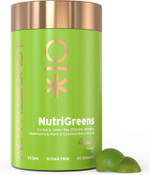 Nutriburst - NutriGreens - 22 Fruits + Vegetables + Herbs + Mushrooms + Live Bacteria Cultures - Boosted with Vitamins: Zinc, VIT C, D3, B5, B6, B12-60 Gummies 1 Month Supply - Suitable for Vegans Nutriburst - NutriGreens - 22 Fruits + Vegetables + Herbs + Mushrooms + Live Bacteria Cultures - Boosted with Vitamins: Zinc, VIT C, D3, B5, B6, B12-60 Gummies 1 Month Supply - Suitable for Vegans