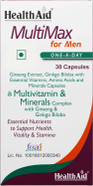 HealthAid MultiMax for Men Multivitamins and Minerals, 30 Capsules