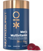 Nutriburst Mens Multivitamin - Immune System & Mental Performance - Contains 16 Micronutrients; B2, B3, B5, B6, B12, A, C, D - Vegan Sugar Free Supplement - 60 Berry Gummies - 1 Month Supply Nutriburst Mens Multivitamin - Immune System & Mental Performance - Contains 16 Micronutrients; B2, B3, B5, B6, B12, A, C, D - Vegan Sugar Free Supplement - 60 Berry Gummies - 1 Month Supply