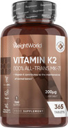 Vitamin K2 MK7 200mcg - 1 Year Supply - 365 Tablets - K2 Vitamin Supplements for Men & Women - 1 Tablet a Day - 100% All-Trans MK-7 - Vegan, Non-GMO & Magnesium Stearate-Free Vitamin K2 MK7 200mcg - 1 Year Supply - 365 Tablets - K2 Vitamin Supplements for Men & Women - 1 Tablet a Day - 100% All-Trans MK-7 - Vegan, Non-GMO & Magnesium Stearate-Free