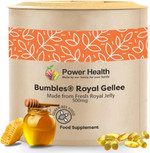 Power Health Bumbles Royal Gellee 500mg  30 Capsules | Royal Jelly Capsules for Vitality and Wellness | Royal Jelly Pure, Raw | Royal Jelly Nutritional Supplements