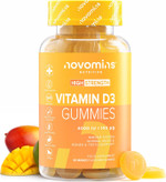 Vitamin D3 4000 IU Gummies - 1 Month Supply of Vitamin D - Vegetarian & Gluten Free Vitamin D3 - Vitamin D Gummies for Bones & Teeth - Alternative to Vitamin D Tablets & Spray - Novomins Vitamin D3 4000 IU Gummies - 1 Month Supply of Vitamin D - Vegetarian & Gluten Free Vitamin D3 - Vitamin D Gummies for Bones & Teeth - Alternative to Vitamin D Tablets & Spray - Novomins