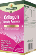 Natures Aid Collagen Beauty Formula Marine Collagen with Vitamin C, Zinc, Biotin & B Vitamins Supports Skin, Hair & Nail Health High Strength Natural Supplement 90 Capsules Natures Aid Collagen Beauty Formula Marine Collagen with Vitamin C, Zinc, Biotin & B Vitamins Supports Skin, Hair & Nail Health High Strength Natural Supplement 90 Capsules