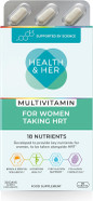 Health & Her Multivitamin for Women Taking Hormone Replacement Therapy (HRT) - Supplements for Women - Nutrition and Wellbeing Support - 1 Month Supply, 60 Tablets - Vegan & Gluten Free Health & Her Multivitamin for Women Taking Hormone Replacement Therapy (HRT) - Supplements for Women - Nutrition and Wellbeing Support - 1 Month Supply, 60 Tablets - Vegan & Gluten Free