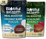 Biotiful Gut Health, Cacao Blend Energy & Coconut Blend Focus Bundle, Probiotics, Prebiotic Fibre, Source of Vitamins D3 B5 B12, Greens Powder Alternative, Vegan Friendly, Gluten Free, 60 Servings Biotiful Gut Health, Cacao Blend Energy & Coconut Blend Focus Bundle, Probiotics, Prebiotic Fibre, Source of Vitamins D3 B5 B12, Greens Powder Alternative, Vegan Friendly, Gluten Free, 60 Servings