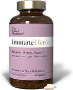 The Naked Pharmacy | Immune Hero for Children | Natural Immunity Booster | Vitamin C, Zinc & Prebiotic | Energy & Fatigue | Immune System & Metabolism | No Additives | Vegan | 60 Capsules The Naked Pharmacy | Immune Hero for Children | Natural Immunity Booster | Vitamin C, Zinc & Prebiotic | Energy & Fatigue | Immune System & Metabolism | No Additives | Vegan | 60 Capsules