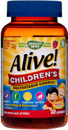 Alive! Childrens Multivitamin Gummies | 60 Chewable Gummies | Specially Balanced Formulation for Children Aged 3+ Alive! Childrens Multivitamin Gummies | 60 Chewable Gummies | Specially Balanced Formulation for Children Aged 3+