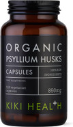 KIKI Health Organic Psyllium Husks Fibre Supplement | Natural Soluble Fibre Supplement from Plantago Ovata Seeds | 120 Psyllium Husks Capsules Vegan Gluten-Free | Easy Digest Psyllium Husk - 850mg KIKI Health Organic Psyllium Husks Fibre Supplement | Natural Soluble Fibre Supplement from Plantago Ovata Seeds | 120 Psyllium Husks Capsules Vegan Gluten-Free | Easy Digest Psyllium Husk - 850mg