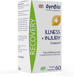 SynBio Premium+ - Recovery - Illness + Injury Support | 60 Vegan Capsules | Boost Your Immunity Recovery Time with a Comprehensive Formula | Free from Gelatine, Gluten, Nut/Peanut