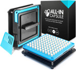 ALL-IN Capsule Filling Machine for Size 00 - Make Your Own Capsules Now Easier and Faster - Use with Empty Gelatin or Vegetarian Caps - Clear Illustrated Instructions with Video ALL-IN Capsule Filling Machine for Size 00 - Make Your Own Capsules Now Easier and Faster - Use with Empty Gelatin or Vegetarian Caps - Clear Illustrated Instructions with Video
