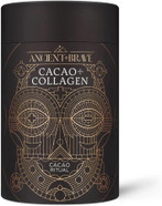Ancient + Brave - Cacao + Collagen Powder 250g - Peruvian Raw Cacao Hot Chocolate with Grass-Fed Hydrolysed Bovine Collagen - Premium Blend of Organic Cocoa, Ashwagandha & Baobab - High Protein, Keto Ancient + Brave - Cacao + Collagen Powder 250g - Peruvian Raw Cacao Hot Chocolate with Grass-Fed Hydrolysed Bovine Collagen - Premium Blend of Organic Cocoa, Ashwagandha & Baobab - High Protein, Keto