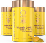 Nutriburst Vitamin D3 (200IU) + K2 (100µg) Multipack - Essential Nutrients to Support Bone Health, Skeletal & Immune Function - Vegan & Sugar Free - 180 Lemon Gummies - 3 Month Supply Nutriburst Vitamin D3 (200IU) + K2 (100µg) Multipack - Essential Nutrients to Support Bone Health, Skeletal & Immune Function - Vegan & Sugar Free - 180 Lemon Gummies - 3 Month Supply