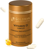 Liposomal Vitamin D, Goldman Laboratories - 2000 IU - Patented Complex Vitamin D3 K2-MK7 C - Maximum Bioavailability - Immunity, Bones, Teeth, Joints, Good Mood 60 Capsules - Slow Release Liposomal Vitamin D, Goldman Laboratories - 2000 IU - Patented Complex Vitamin D3 K2-MK7 C - Maximum Bioavailability - Immunity, Bones, Teeth, Joints, Good Mood 60 Capsules - Slow Release