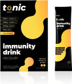 Tonic Health High Dose Immunity Drink, Immune Booster Sachets, High Strength Mix of Vitamins C, D, Zinc & Plant Extracts, for Health Protection & Energy Boost - Lemon & Ginger (30 Count (Pack of 1)