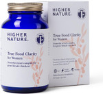 Higher Nature - True Food Clarity for Women - Nootropic - Support for Mental Clarity, Energy, Wellbeing & Cognitive Function - Lion's Mane & Vitamin B12 - Vegan - One Month Supply - 60 Capsules Higher Nature - True Food Clarity for Women - Nootropic - Support for Mental Clarity, Energy, Wellbeing & Cognitive Function - Lion's Mane & Vitamin B12 - Vegan - One Month Supply - 60 Capsules