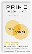 Prime Fifty Strong Bones Supplements 120 Multivitamin Tablets with Calcium, Magnesium, Zinc, Copper & Vitamins Developed for Over 50s to Help Keep You Active Prime Fifty Strong Bones Supplements 120 Multivitamin Tablets with Calcium, Magnesium, Zinc, Copper & Vitamins Developed for Over 50s to Help Keep You Active