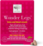 New Nordic Wonder Legs, High-Strength Pine Bark & Red Vine Leaf Extract with Vitamin C, Supports Normal Circulation & Vein Function, 60 Vegan Tablets