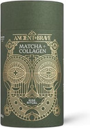 Ancient + Brave Matcha + Collagen 150g Tub - Lion's Mane Mushroom Powder for Mental Clarity - Hydrolysed Collagen Peptides - for Skin, Hair & Nails - Organic Matcha Tea, MCT Oil, Moringa & Cinnamon Ancient + Brave Matcha + Collagen 150g Tub - Lion's Mane Mushroom Powder for Mental Clarity - Hydrolysed Collagen Peptides - for Skin, Hair & Nails - Organic Matcha Tea, MCT Oil, Moringa & Cinnamon