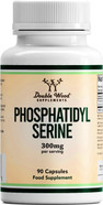 Double Wood Phosphatidylserine Supplement | 90 High Strength Phosphatidylserine Capsules - 300mg per Serving | Non-GMO & Gluten Free