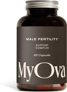 MyOva Male Fertility Supplements - Enhances Sperm Quality, Count & Hormonal Balance - Supports Conception for Men - Includes Zinc, Selenium, Vitamins C, D, E - 60 Capsules