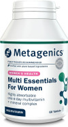Metagenics Multi Essentials for Women Multivitamin with Iron - 29 Vitamins & Minerals for Women - Vegetarian and Vegan - 60 Tablets Metagenics Multi Essentials for Women Multivitamin with Iron - 29 Vitamins & Minerals for Women - Vegetarian and Vegan - 60 Tablets