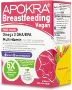 Breastfeeding Vitamins | Vegan | High in Calcium & Vegan Omega 3 | 21 Nutrients | Postnatal | Lactation Supplement | Postpartum Essentials | Highly Absorbed Omega 3 | 60 Tab | APOKRA Breastfeeding Vitamins | Vegan | High in Calcium & Vegan Omega 3 | 21 Nutrients | Postnatal | Lactation Supplement | Postpartum Essentials | Highly Absorbed Omega 3 | 60 Tab | APOKRA