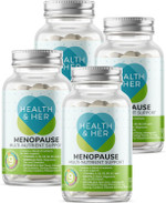 Health & Her Menopause Supplements for Women - Multi-Nutrient Wellbeing Support - Wellbeing for Menopause - 4 Month Supply, 240 Capsules - Vegan