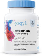 Osavi Vitamin B6 P5P 30mg  60 Vegan Capsules | Active Coenzymatic Form of Pyridoxal5Phosphate | High Potency 18 mg Vitamin B6 per Capsule | Clean Label, Vegan Friendly