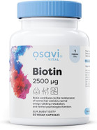 Osavi Biotin 2,500 µg 120 Vegan Capsules | Essential Beauty Vitamin for Healthy Hair, Skin & Nails | Supports Metabolism & Nervous System | Clean Label | VeganFriendly Osavi Biotin 2,500 µg 120 Vegan Capsules | Essential Beauty Vitamin for Healthy Hair, Skin & Nails | Supports Metabolism & Nervous System | Clean Label | VeganFriendly