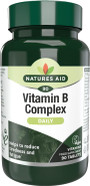 Natures Aid Vitamin B Complex 100 High Potency B Vitamins 100mg for Energy, Metabolism, Nervous System & Immune Support Vegan, Gluten Free, Non-GMO, Time Release 30 Tablets Natures Aid Vitamin B Complex 100 High Potency B Vitamins 100mg for Energy, Metabolism, Nervous System & Immune Support Vegan, Gluten Free, Non-GMO, Time Release 30 Tablets