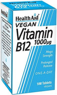 HealthAid Vitamin B12 (Cyanocobalamin) 1000ug - Prolong Release - 50 Tablets