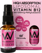 WELL ACTUALLY Liposomal Vitamin B12 Spray 1200mcg - High Bioavailability High Absorption Vegan B12 Methylcobalamin Oral Spray for Energy, Brain, Immunity - Truly Fruity (180 Sprays) WELL ACTUALLY Liposomal Vitamin B12 Spray 1200mcg - High Bioavailability High Absorption Vegan B12 Methylcobalamin Oral Spray for Energy, Brain, Immunity - Truly Fruity (180 Sprays)