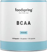Foodspring BCAA Capsules Pack of 120, Ratio 2:1:1 Premium Paraben-Free, Amino Acids for Muscle, Amino Acids, Made in Germany
