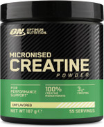 Optimum Nutrition Micronised Creatine Powder, 100% Pure Creatine Monohydrate Powder for Performance and Muscle Power, Unflavoured, 55 Servings, 187 g Optimum Nutrition Micronised Creatine Powder, 100% Pure Creatine Monohydrate Powder for Performance and Muscle Power, Unflavoured, 55 Servings, 187 g