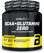 BioTechUSA BCAA + Glutamine Zero | 40 Servings | Vegan | Sugar-Free | Gluten-Free | 2:1:1 Ratio BCAAs | 480 g | Peach ice Tea